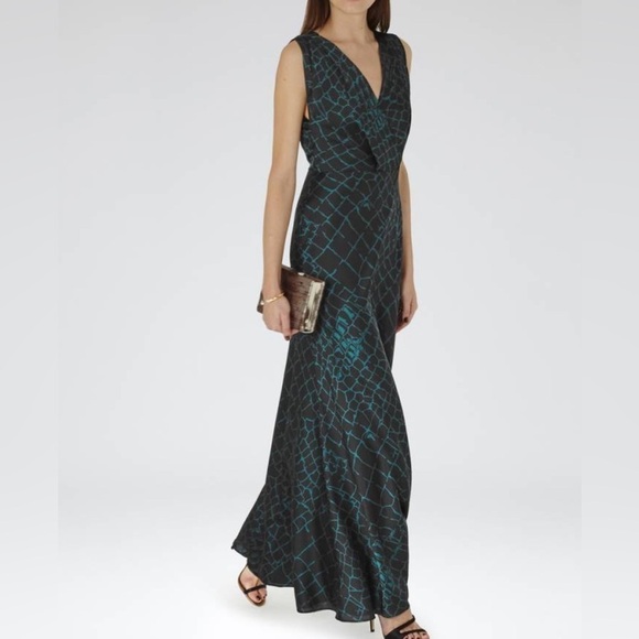 REISS  Flowy Maxi Sleeveless Maxi Dress - Picture 1 of 9